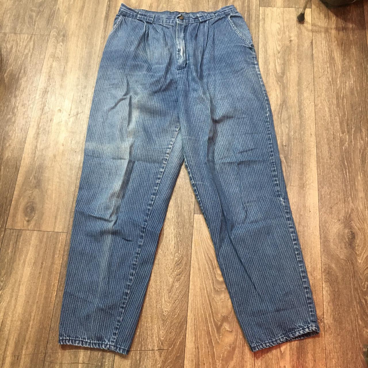Women's Blue and White Jeans (3)