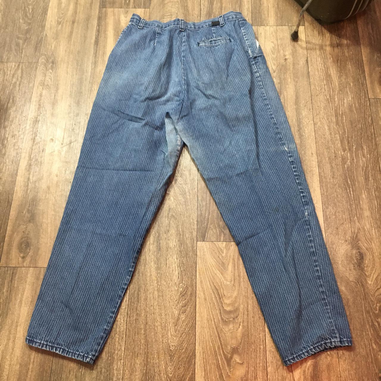 Women's Blue and White Jeans (4)