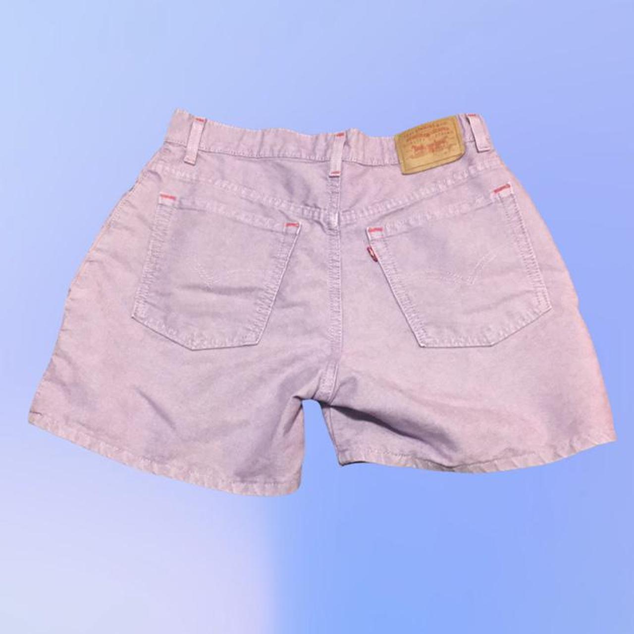 purple levis shorts