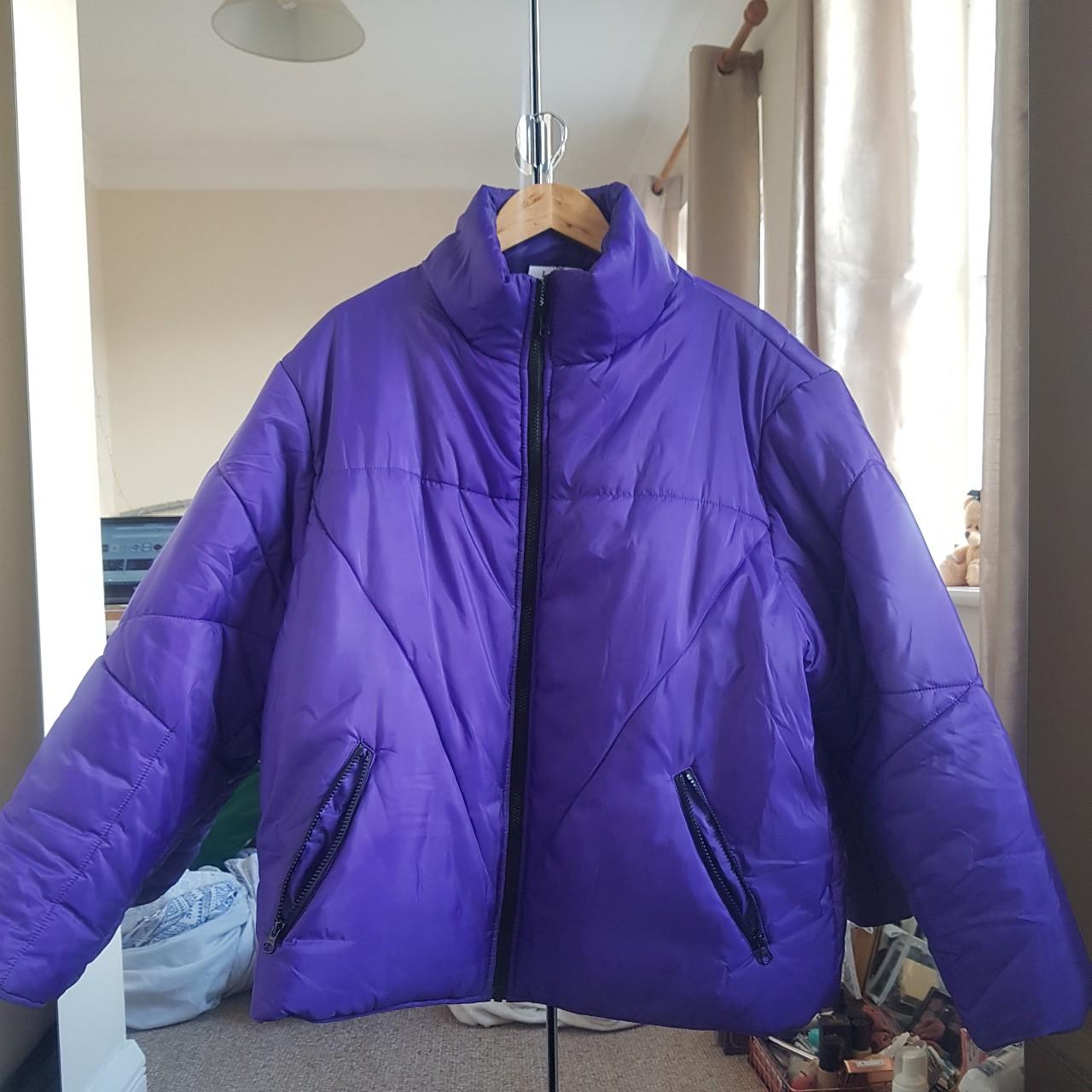 Purple Asos Mens Puffer Jacket Asos Collusion Purple Puffer