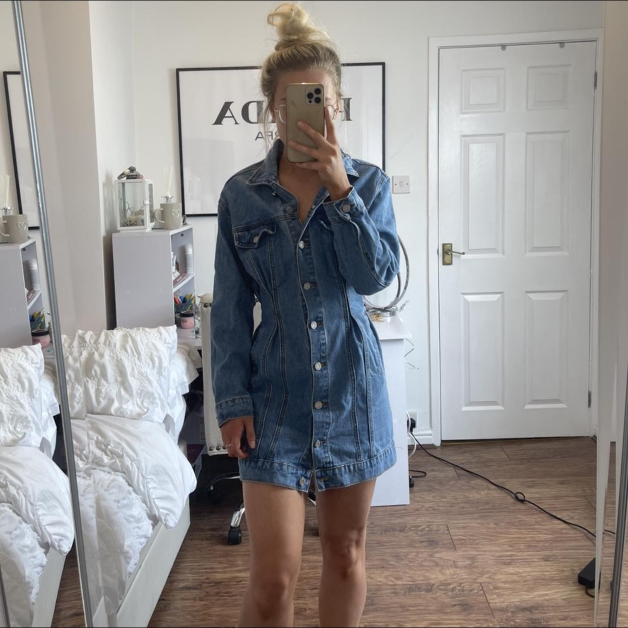 Missguided denim dress hotsell