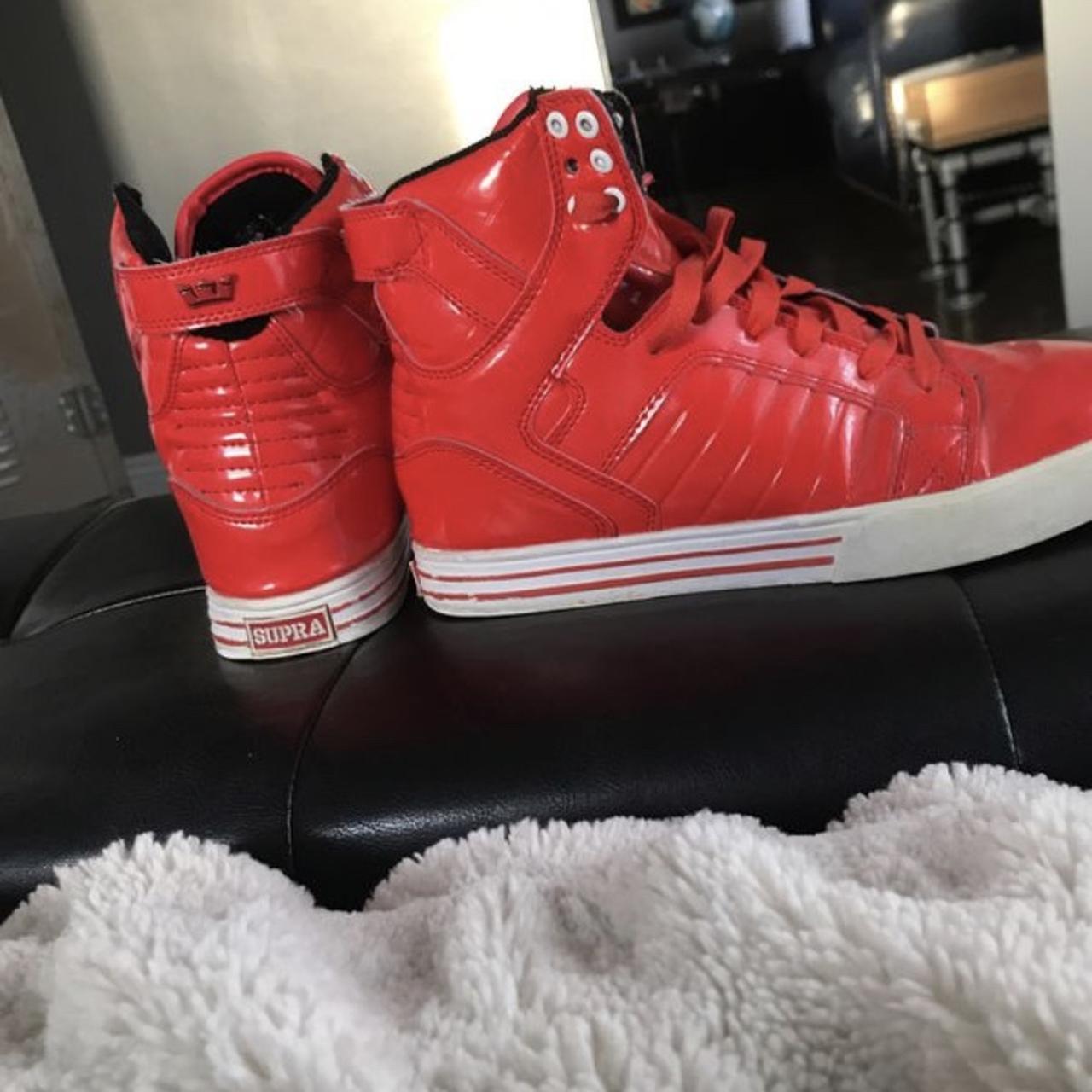 Supra skytop shop red patent leather