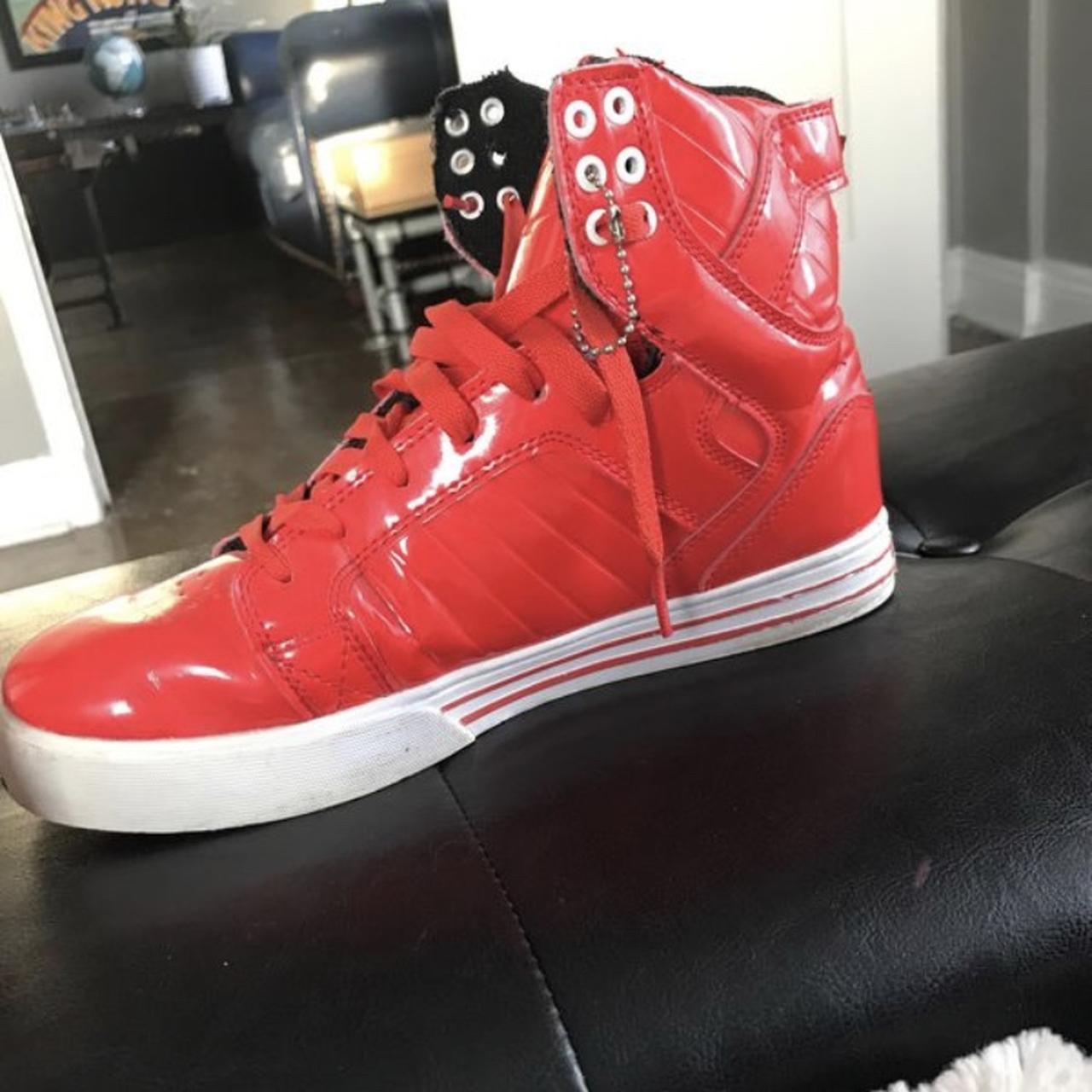 Supra skytop 2024 red patent leather