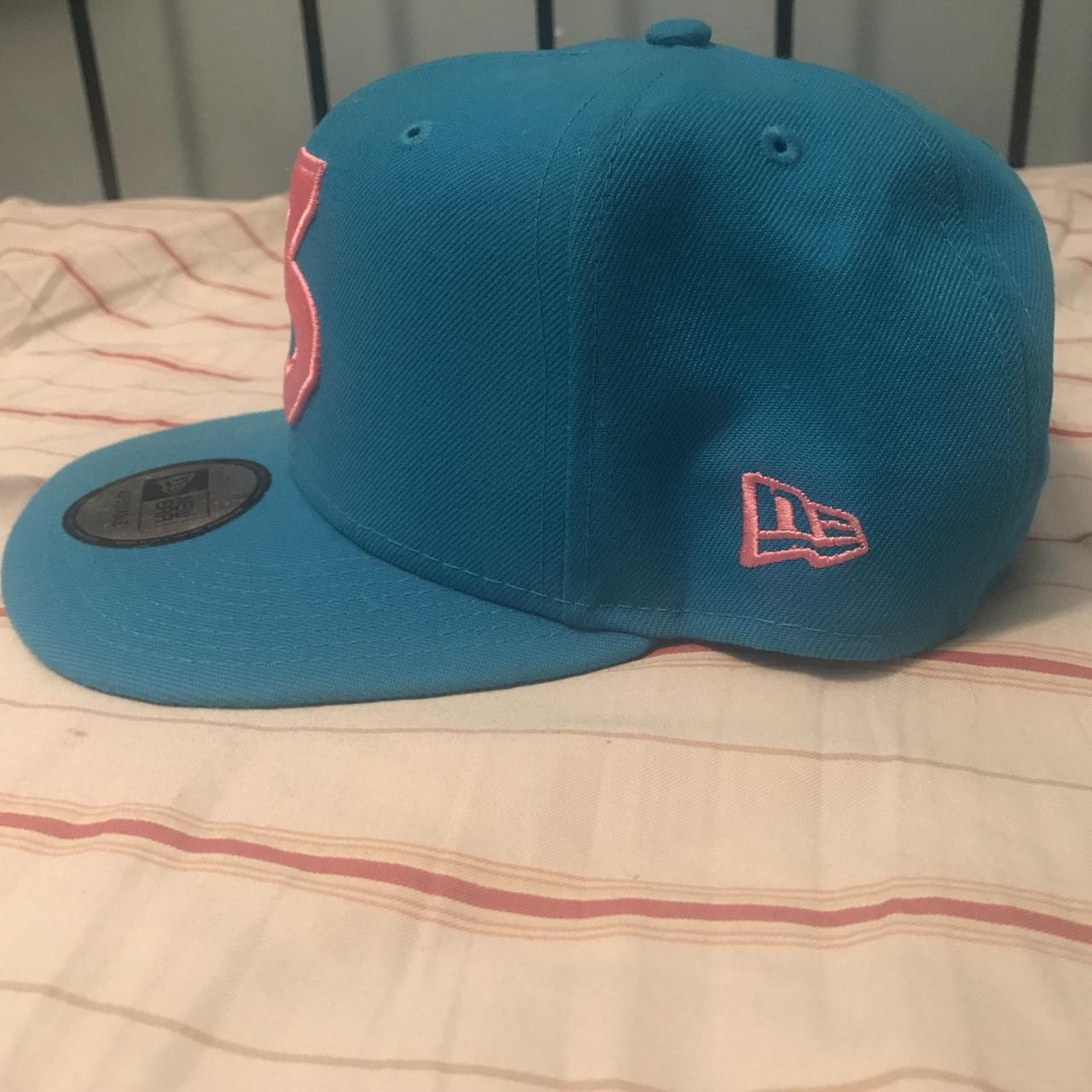 chance the rapper hat blue and pink