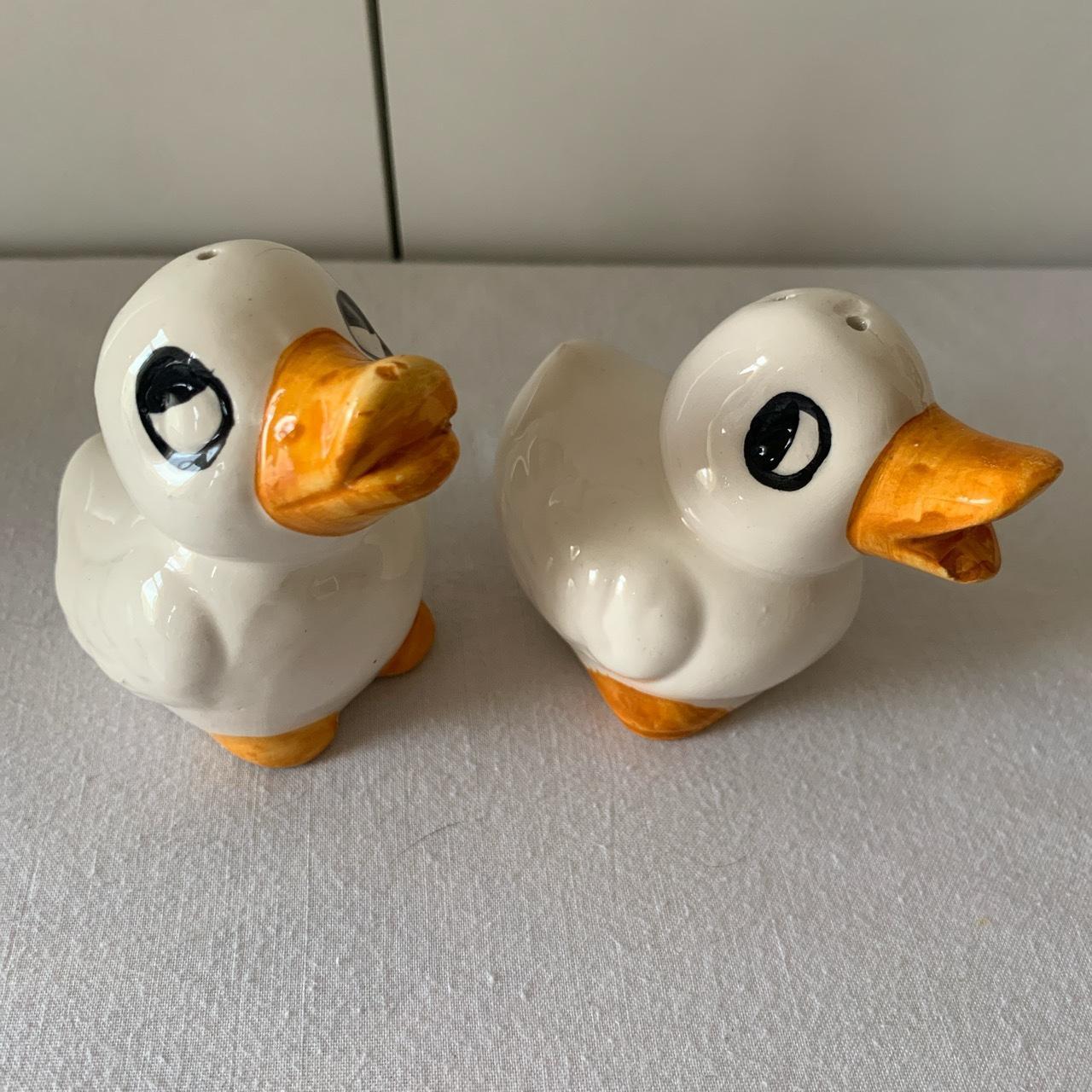 1950s Vintage Ceramic Ducks Salt & Pepper... - Depop