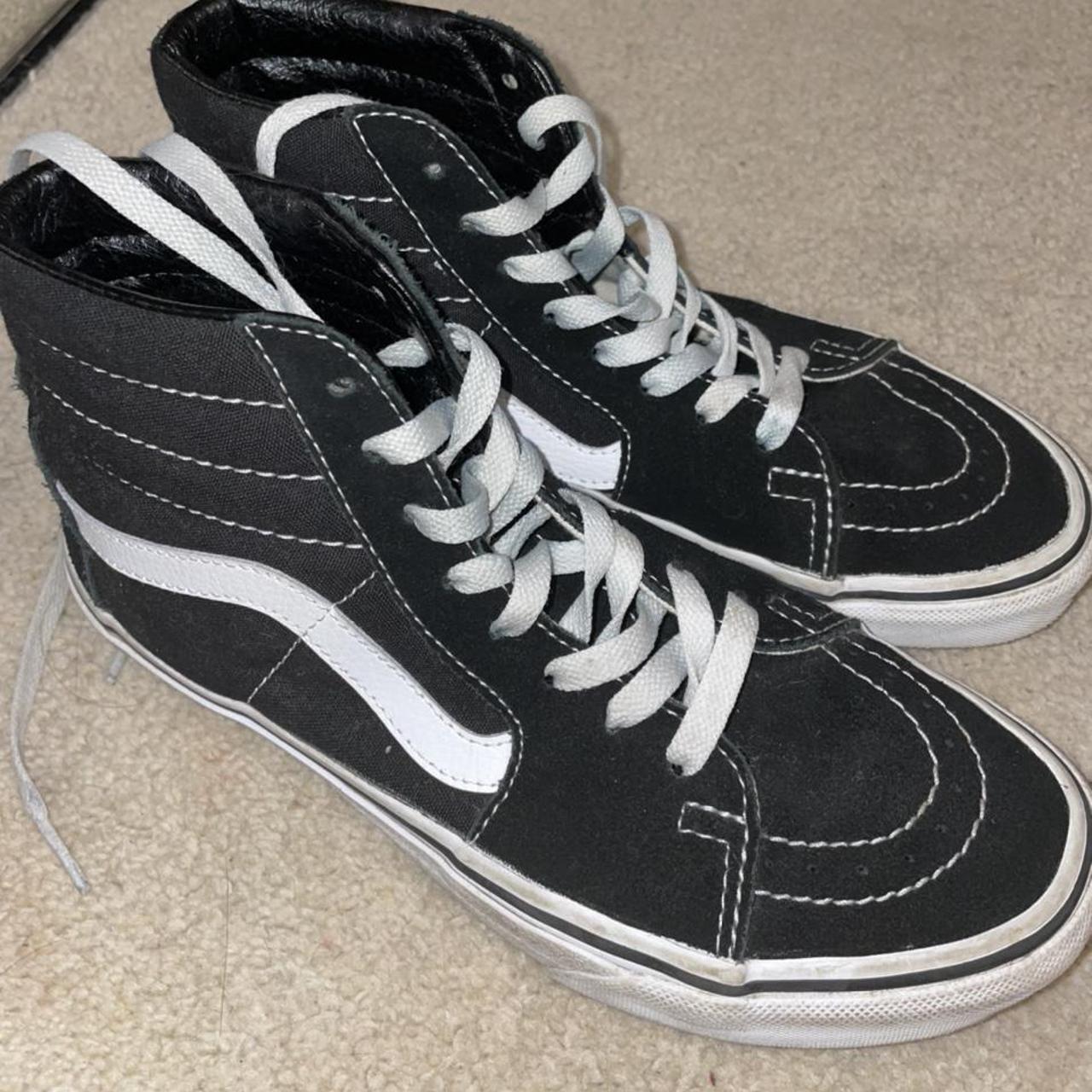 Old skool van high tops! - worn but still really... - Depop