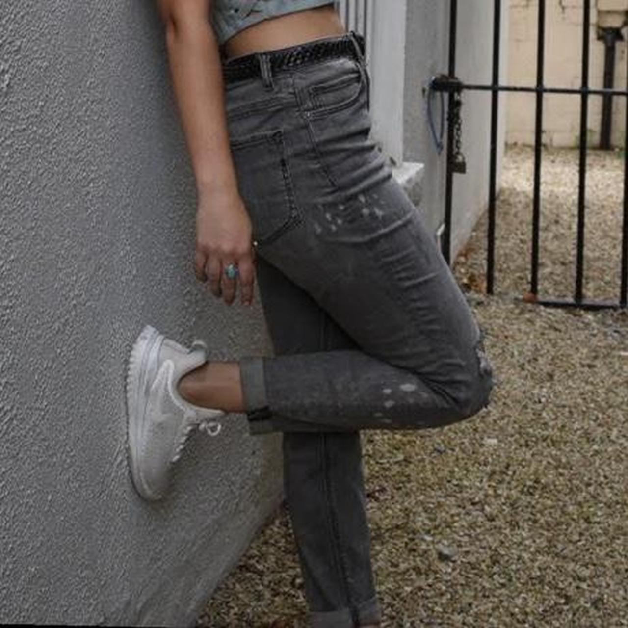 Express Women's Grey Jeans Depop