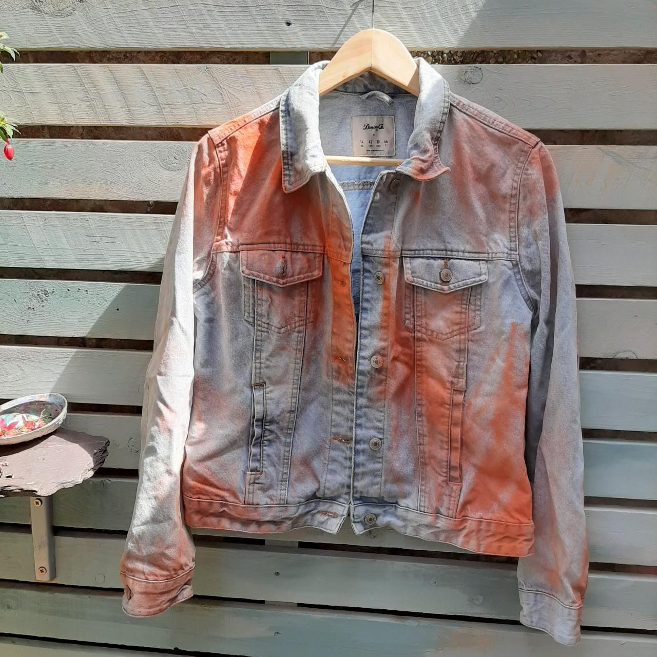 Spray painted clearance jean jacket