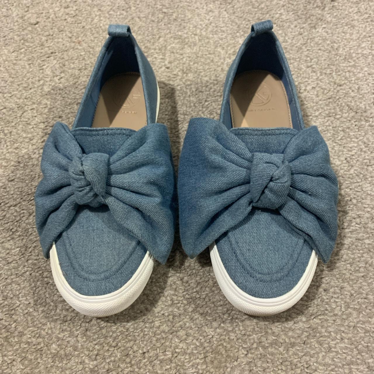 KG Kurt Geiger Women's Blue Bow Denim