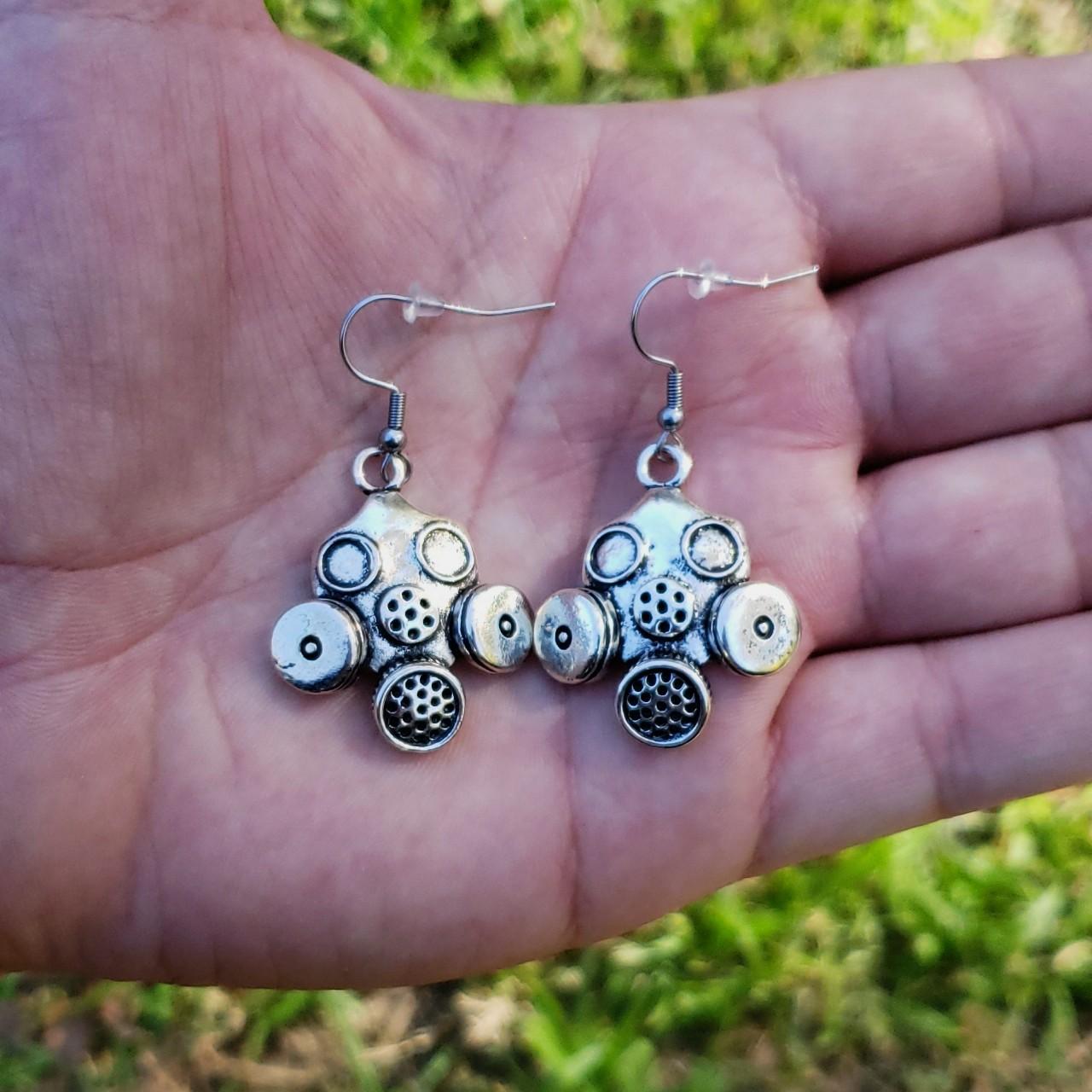 💫Gas Mask Earrings💫 💎100 Surgical Stainless Steel... Depop