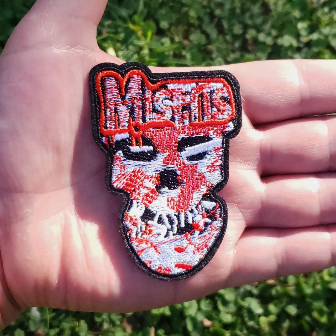 handmade misfits patch 3.5” by 3” #misfits - Depop