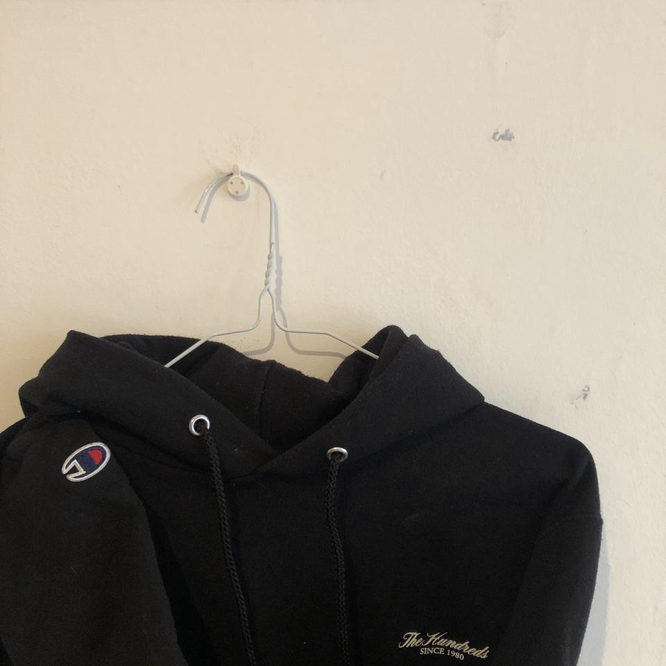 THE X CHAMPION HOODIE BLACK Size small... Depop