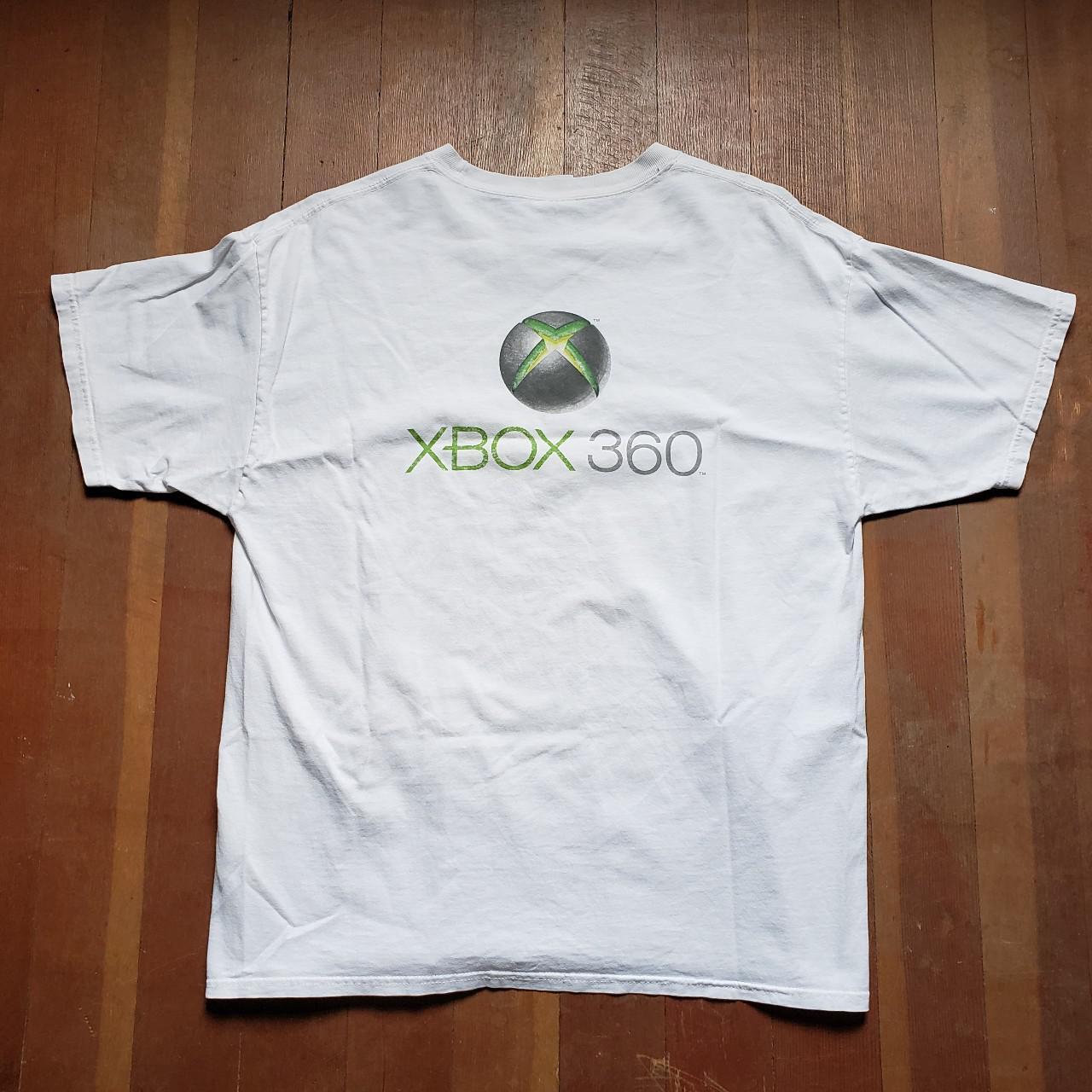 y2k XBOX 360 big logo double sided graphic print... - Depop