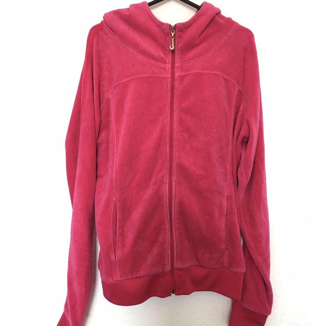 🎀 Juicy Couture Y2K hoodie. Hot Pink 🎀 size medium.... - Depop