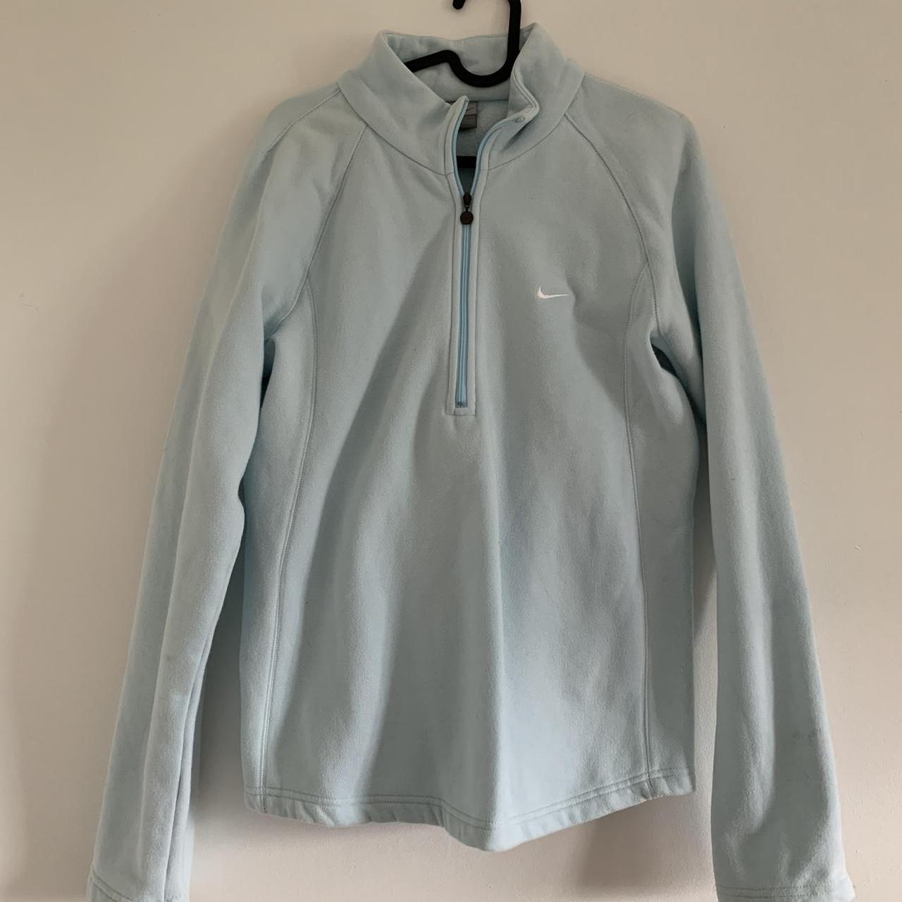 nike quarter zip blue