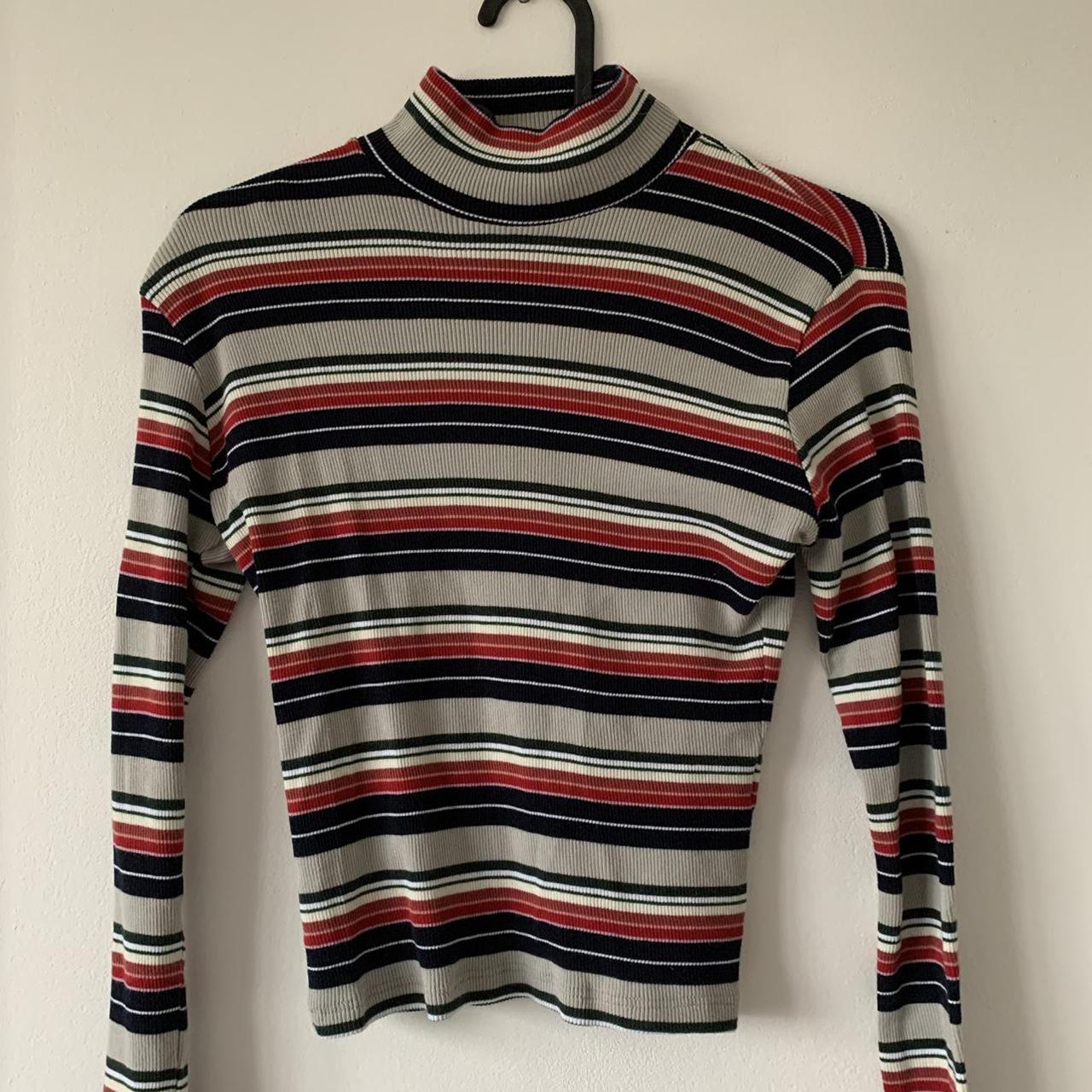 brandy melville striped turtleneck
