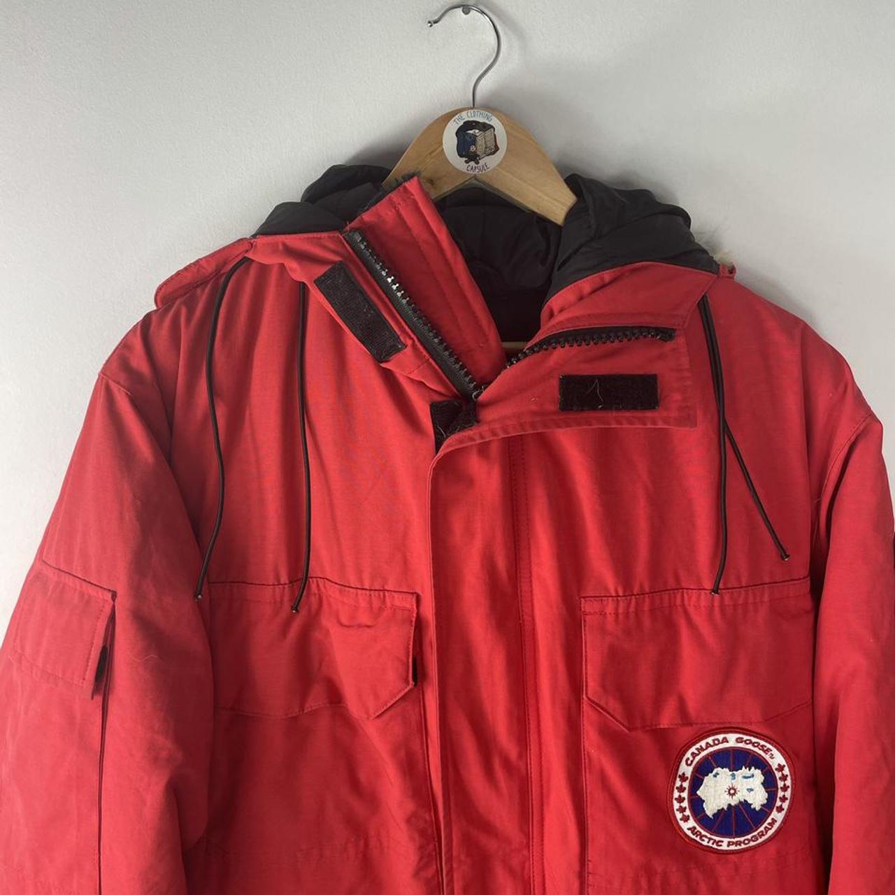 Red Canada Goose expedition parka jacket. A badman... - Depop