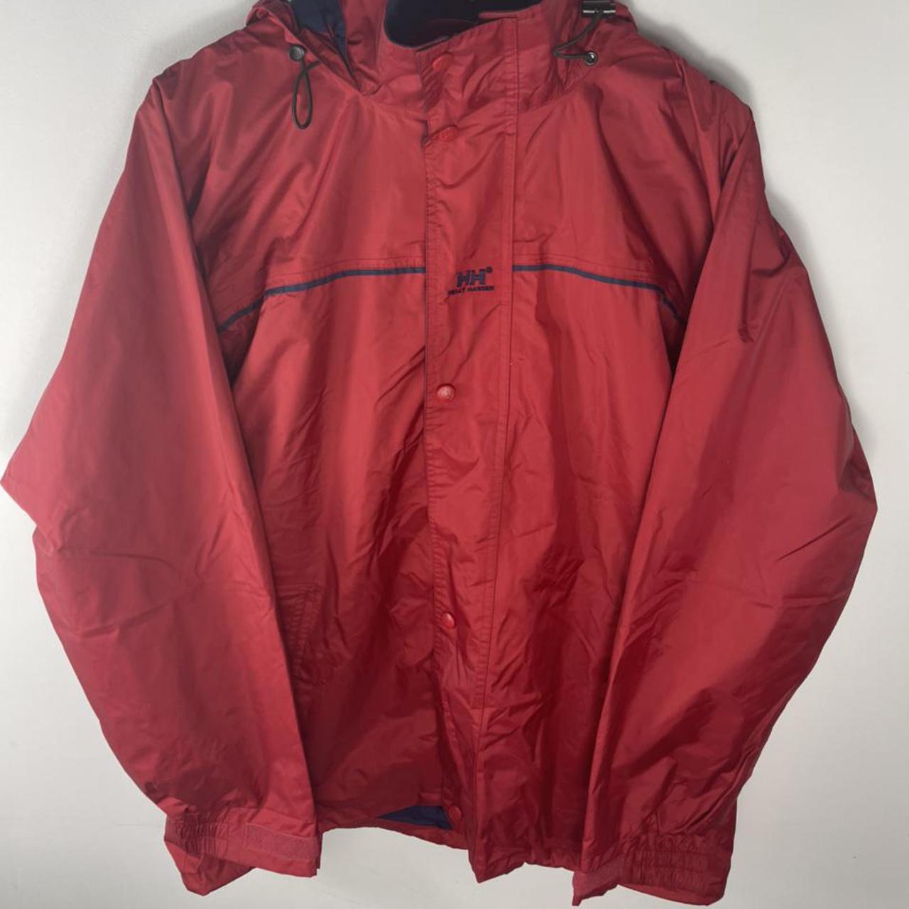 Red Helly Hansen Anorak winter jacket. Perfect piece... - Depop