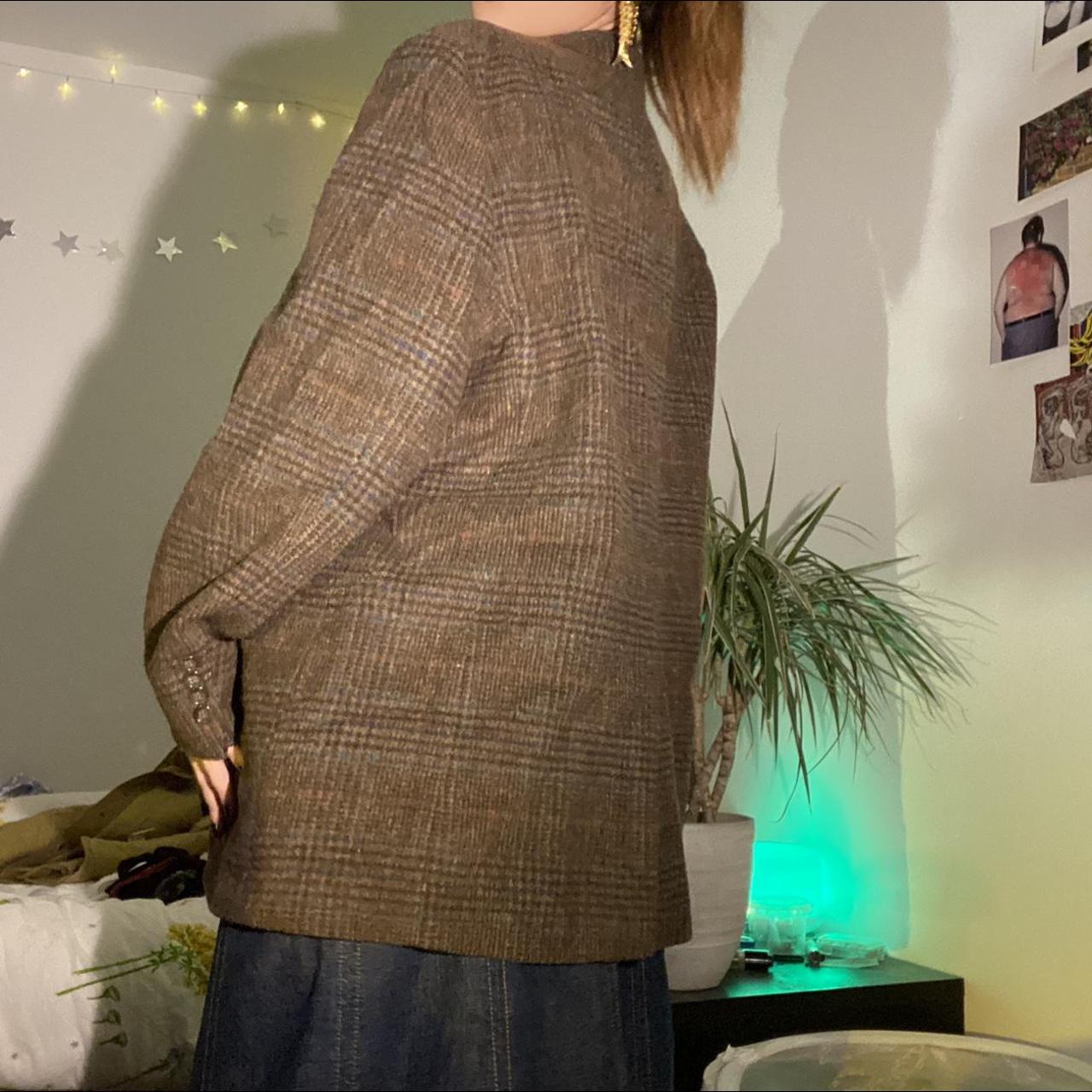 Oversize brown blazer jacket seen on a size 8 work... Depop
