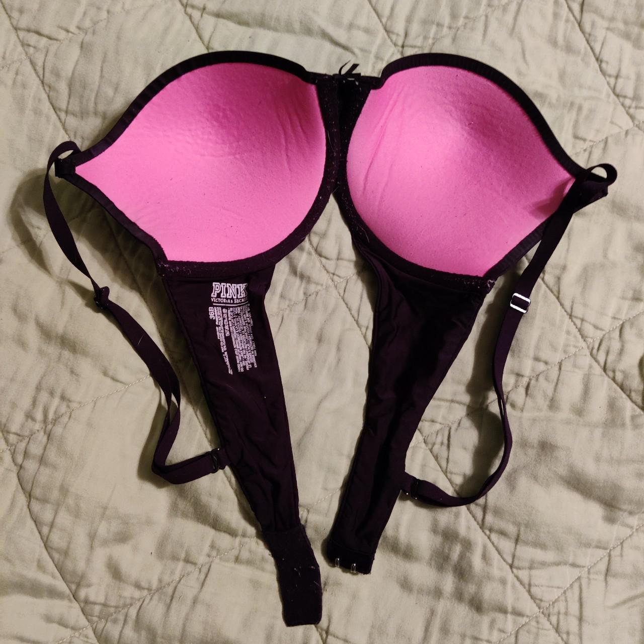 red PINK bra size 36B please see photos for flaws - Depop