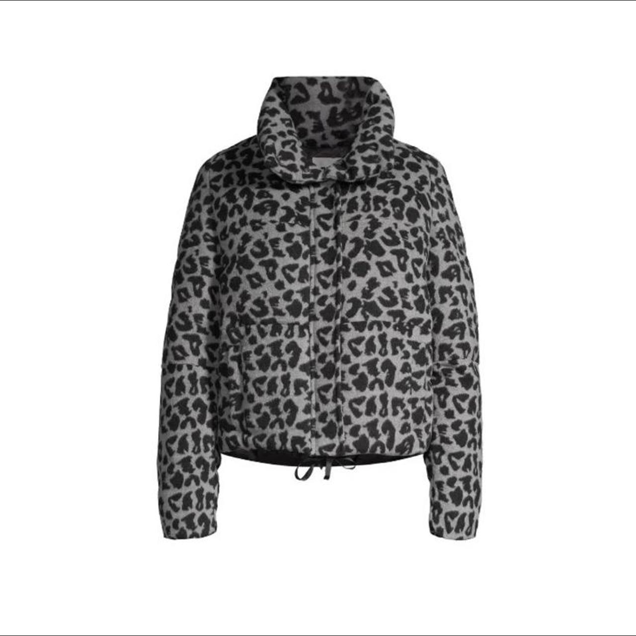 Apparis chris leopard puffer jacket runs large