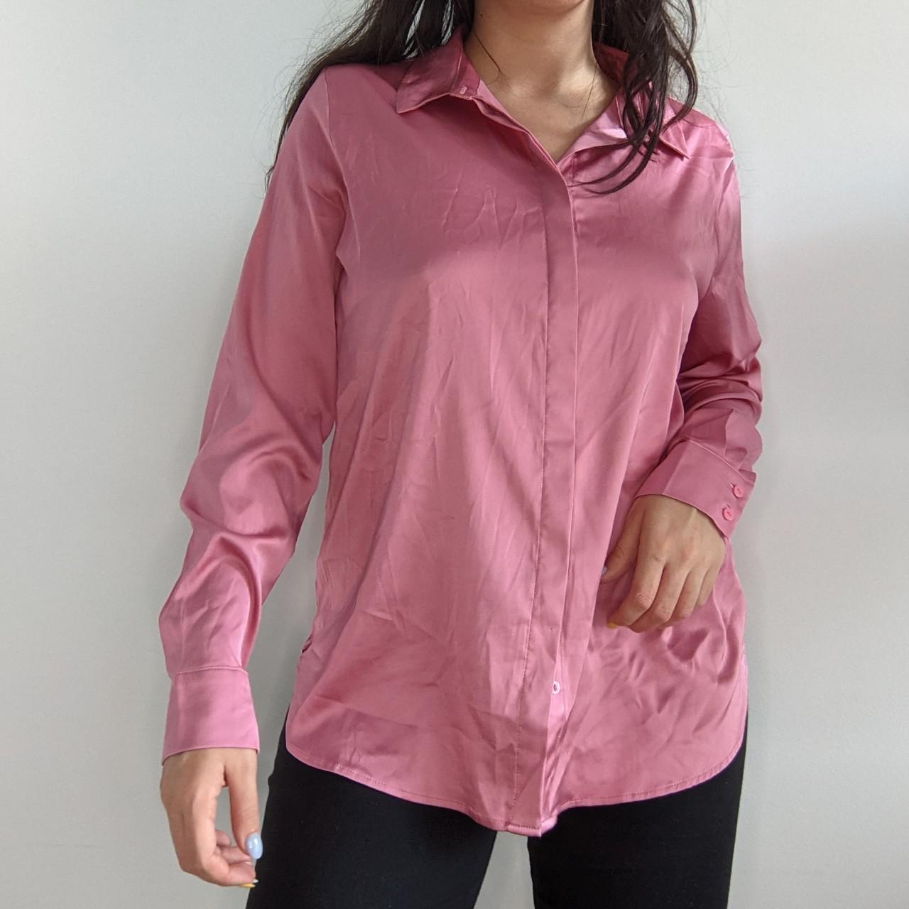 satin blouse h&m