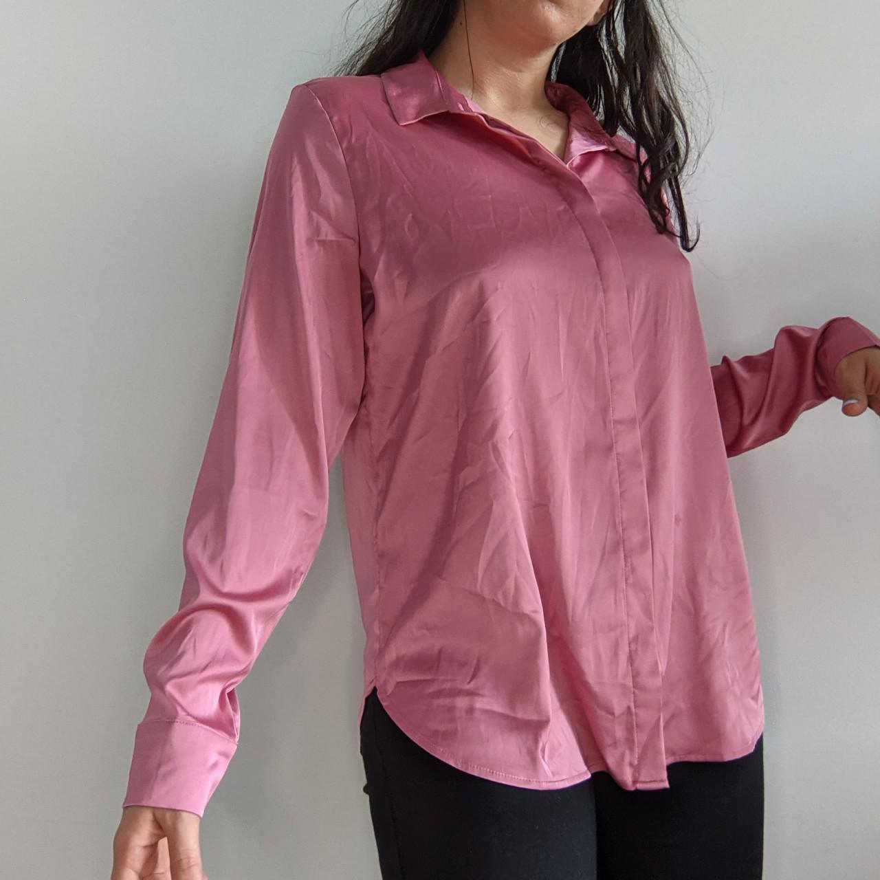 satin blouse h&m