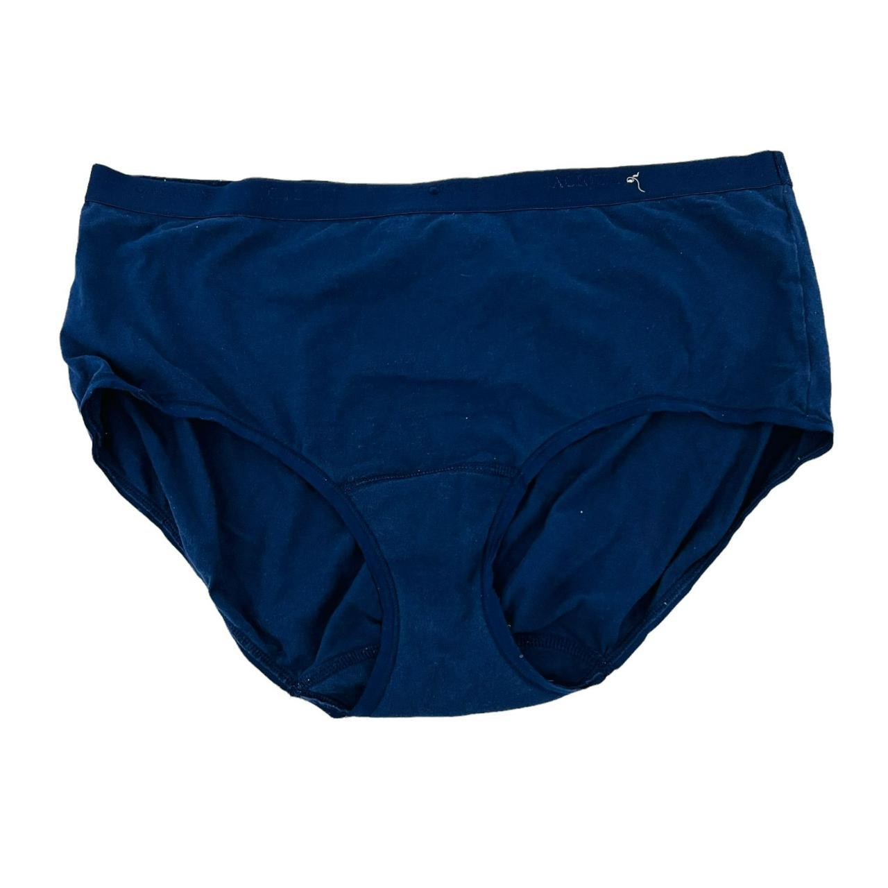 Cacique Cotton Full Brief Panty Navy Blue Size... - Depop