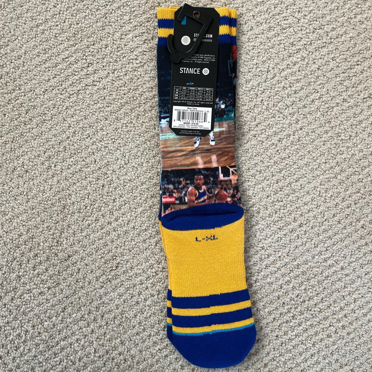 Stance Men's Blue and Yellow Socks (3)
