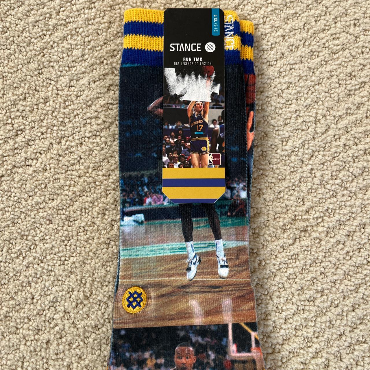 Stance Men's Blue and Yellow Socks
