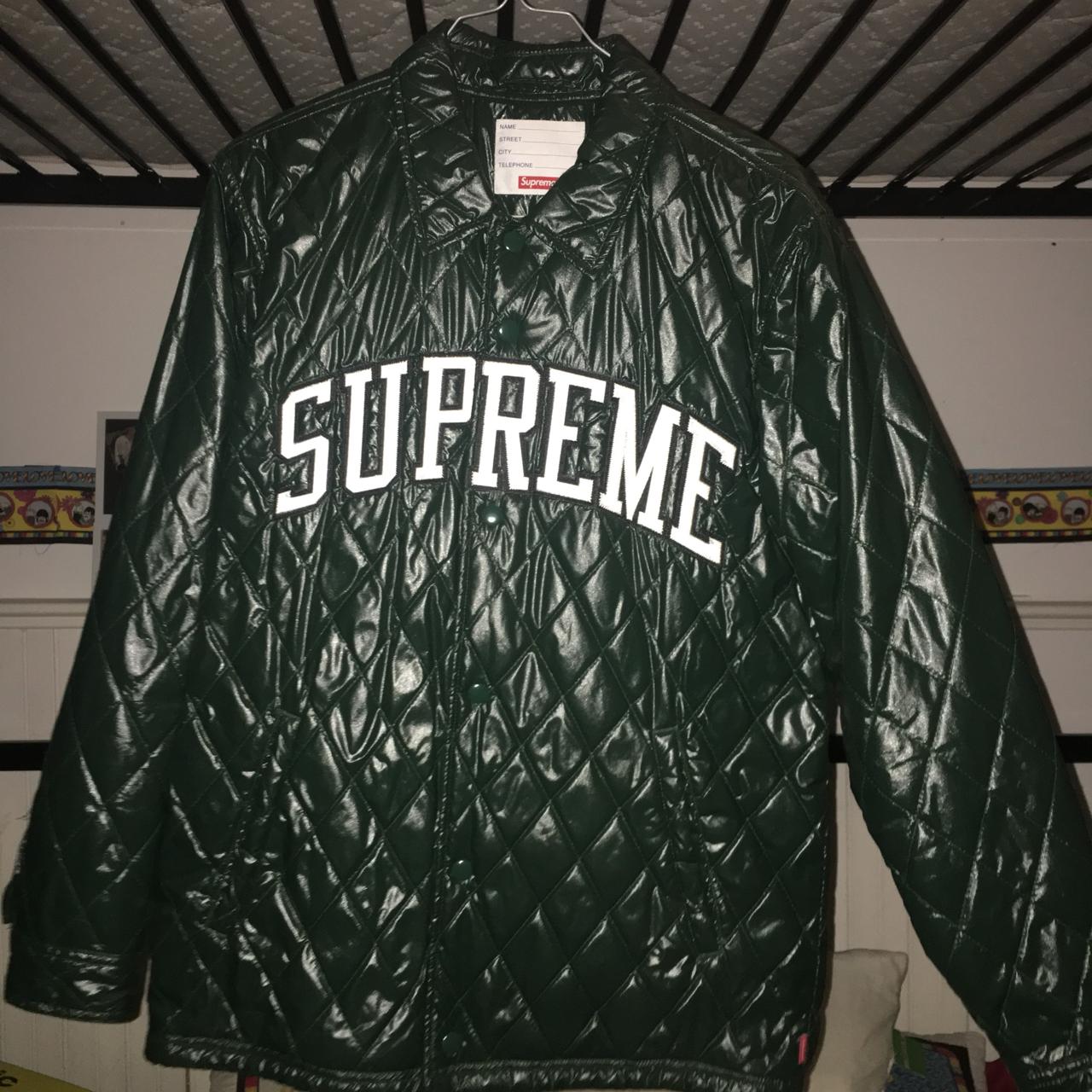 Supreme arc logo quilted coach jacket from FW14 in...