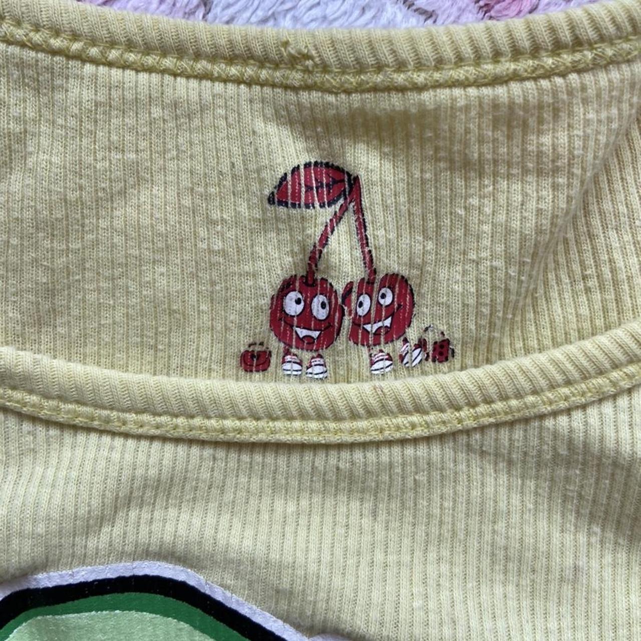 Women's Yellow and Red Croptop Depop