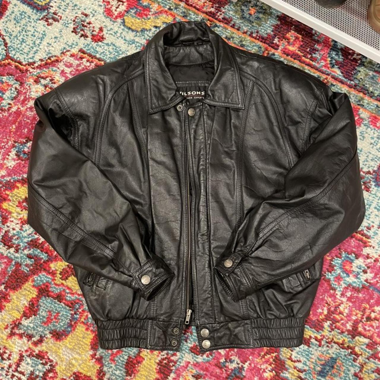 REPOP !! Vintage Wilson’s leather jacket PLEASE USE... - Depop