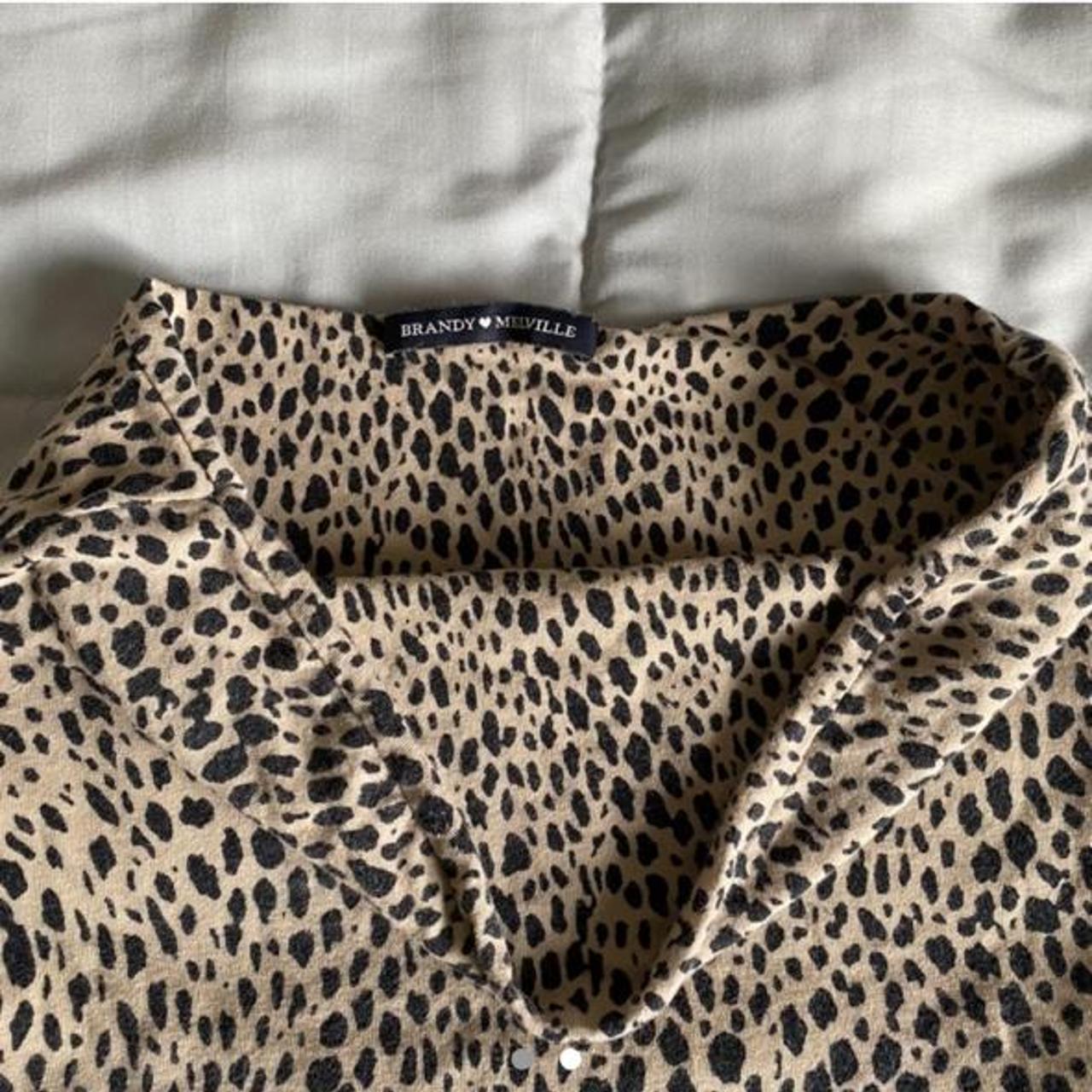 Brandy Melville cheetah jenny tube top in good... - Depop