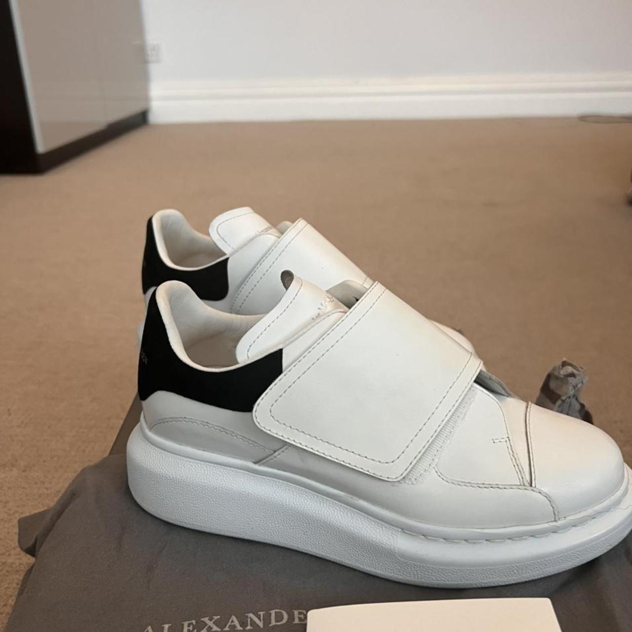 alexander mcqueen white sparkly trainers
