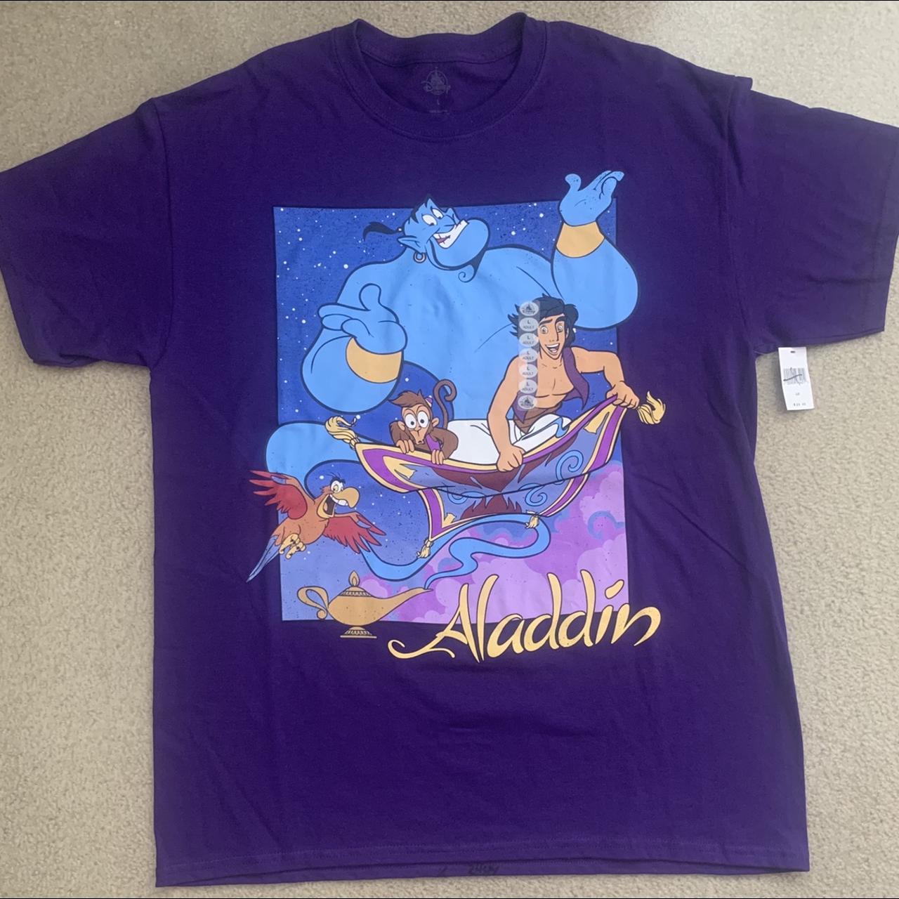 Purple Disney\'s Aladdin T-Shirt. Never Depop - been