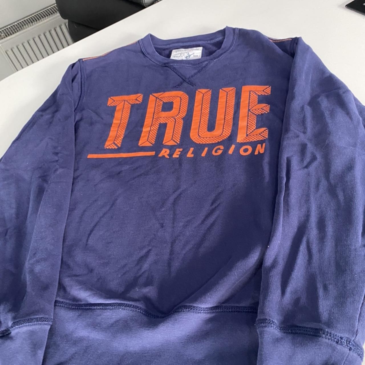 true religion sweatshirt blue