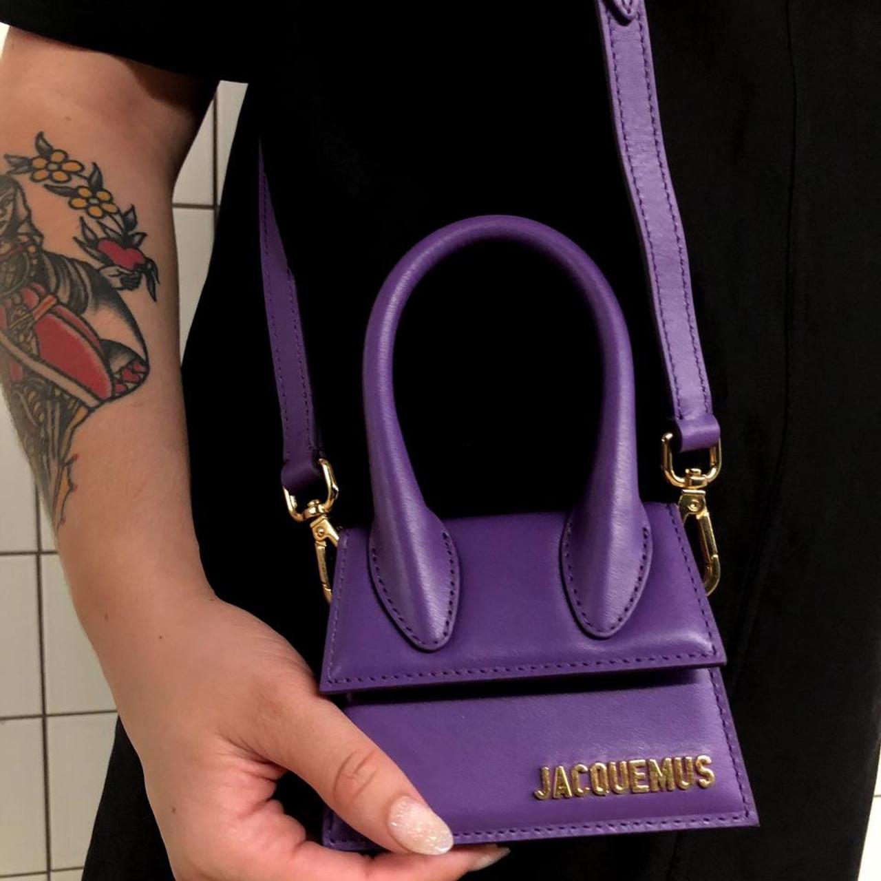 💜 Jacquemus Le Chiquito mini leather bag in purple 💜