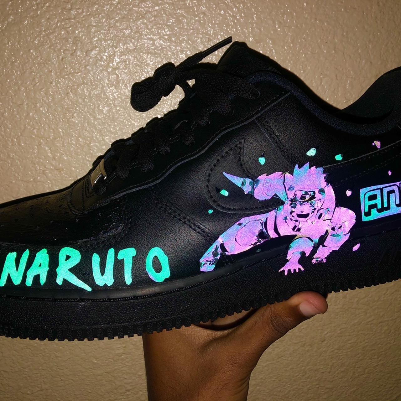 Custom naruto reflective Air Force 1 #naruto #anime