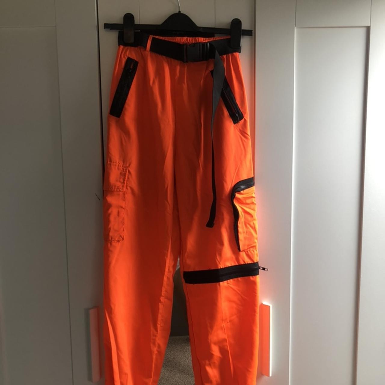 Neon orange hot sale cargo trousers