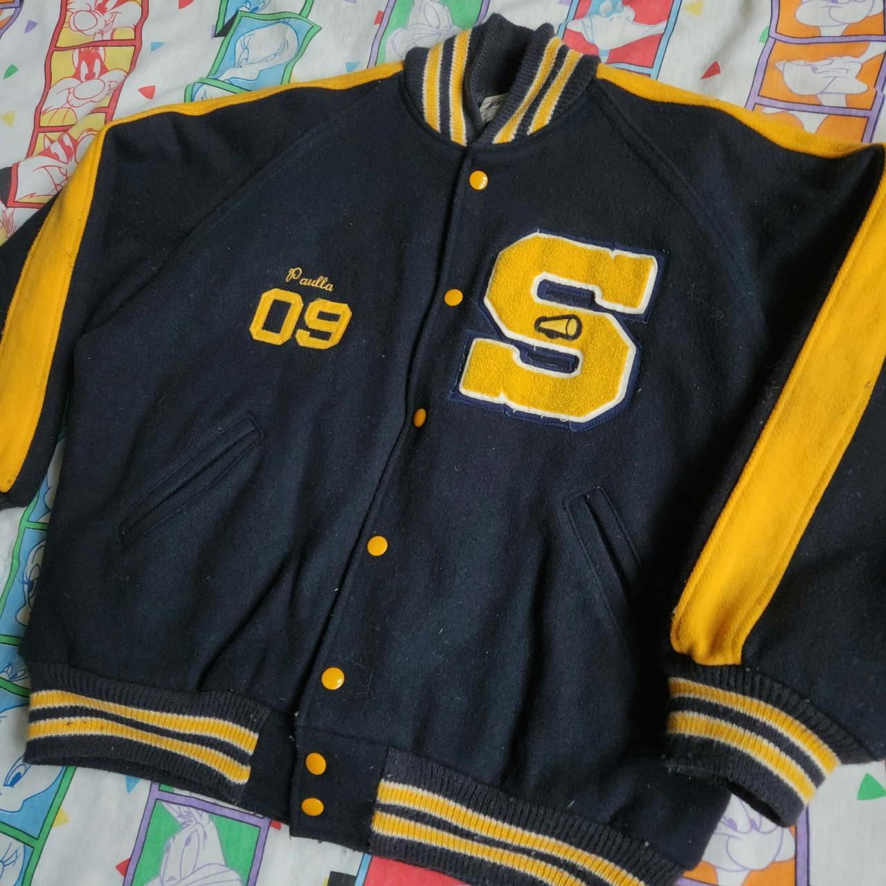 Vintage Paulla's Saegertown HS Cheerleading #09 Wool... - Depop