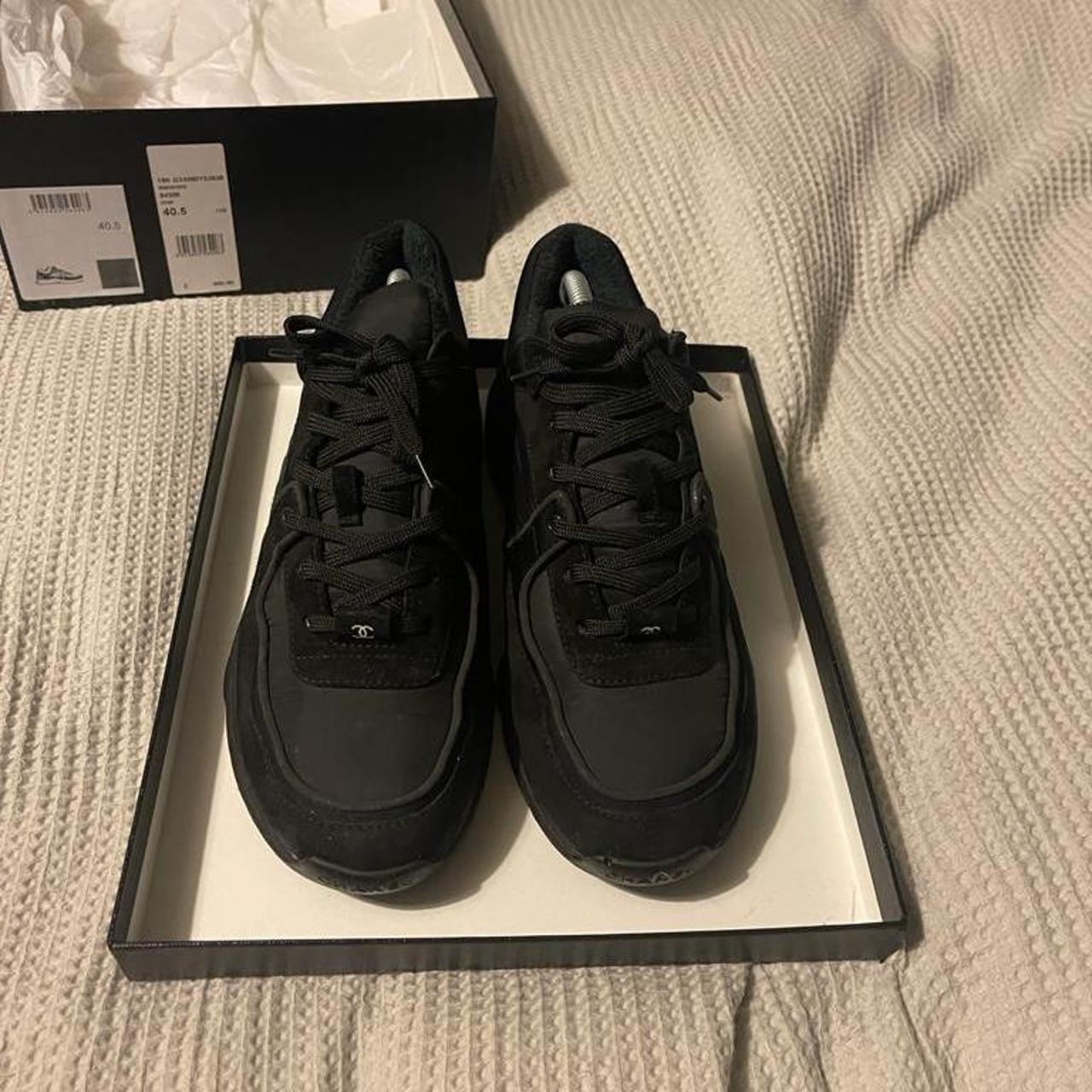 Black Channel Trainers Size EU40.5 (Fits... - Depop