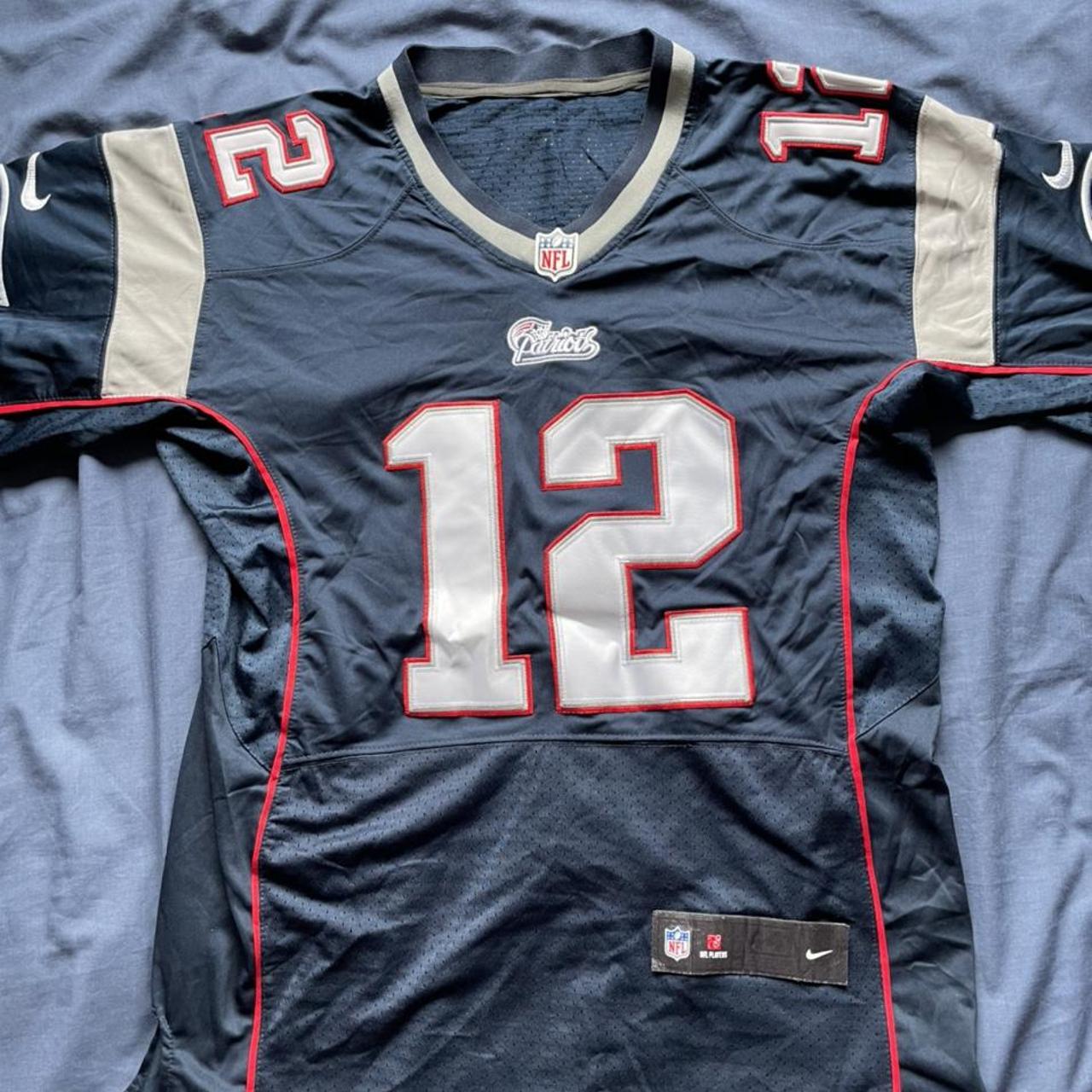 NFL JERSEY - New England Patriots (Brady) #12 Nice... - Depop