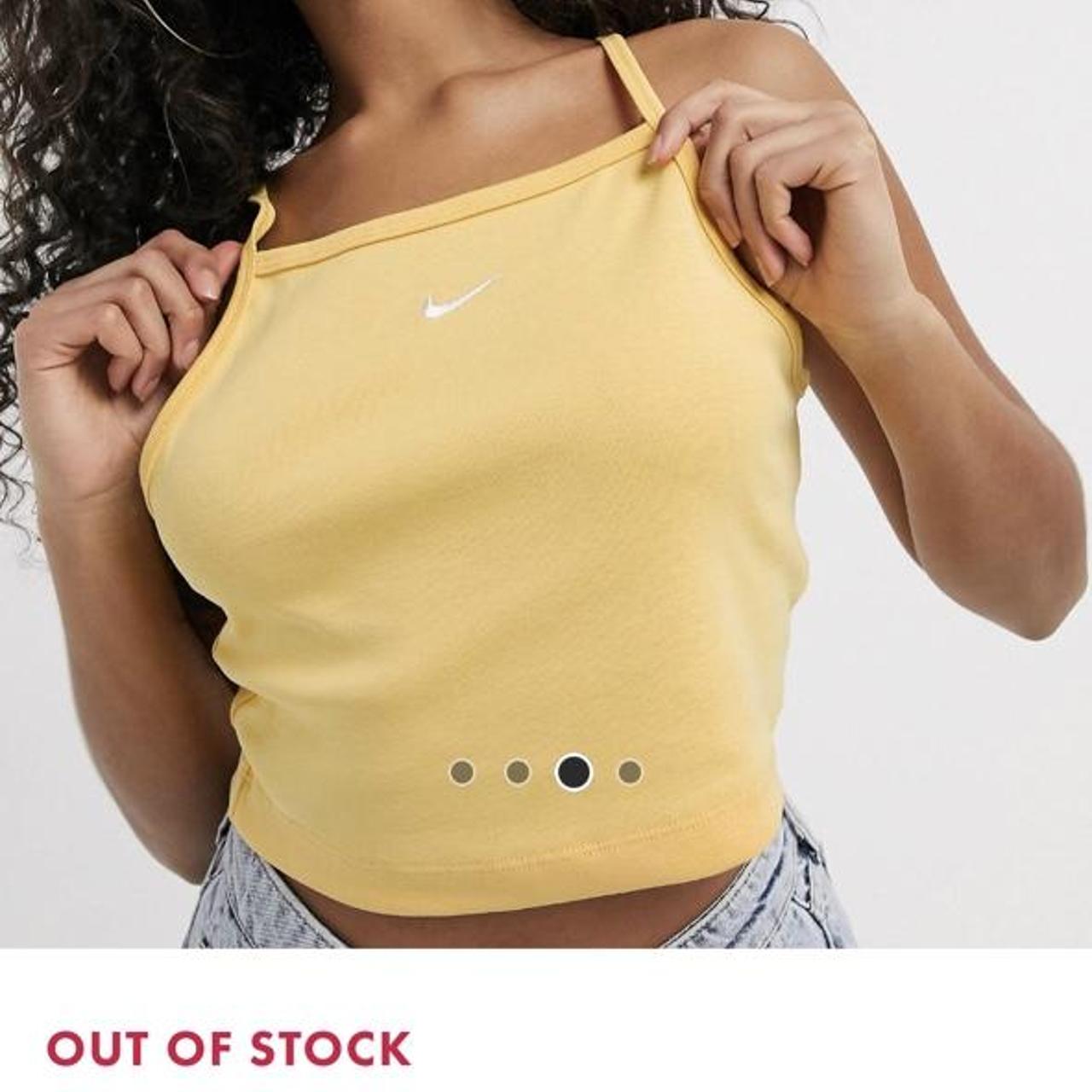 Nike Women's Yellow Vest Depop