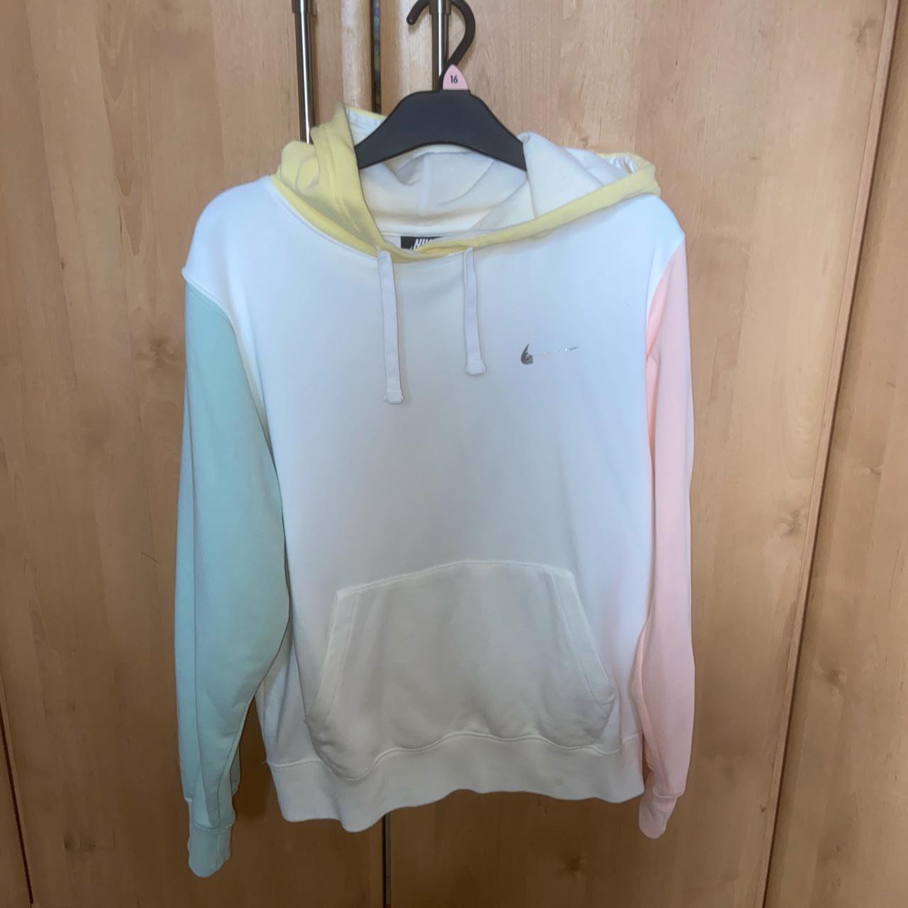 Nike Pastel Colour Block Hoodie XS but