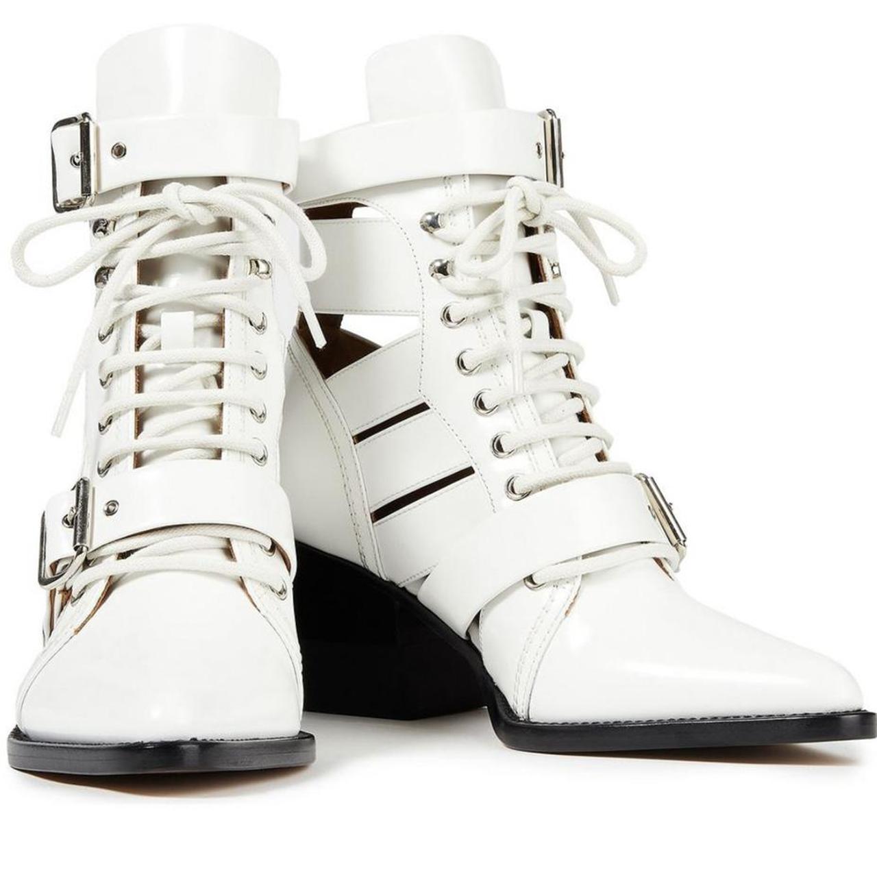 chloe rylee boots white