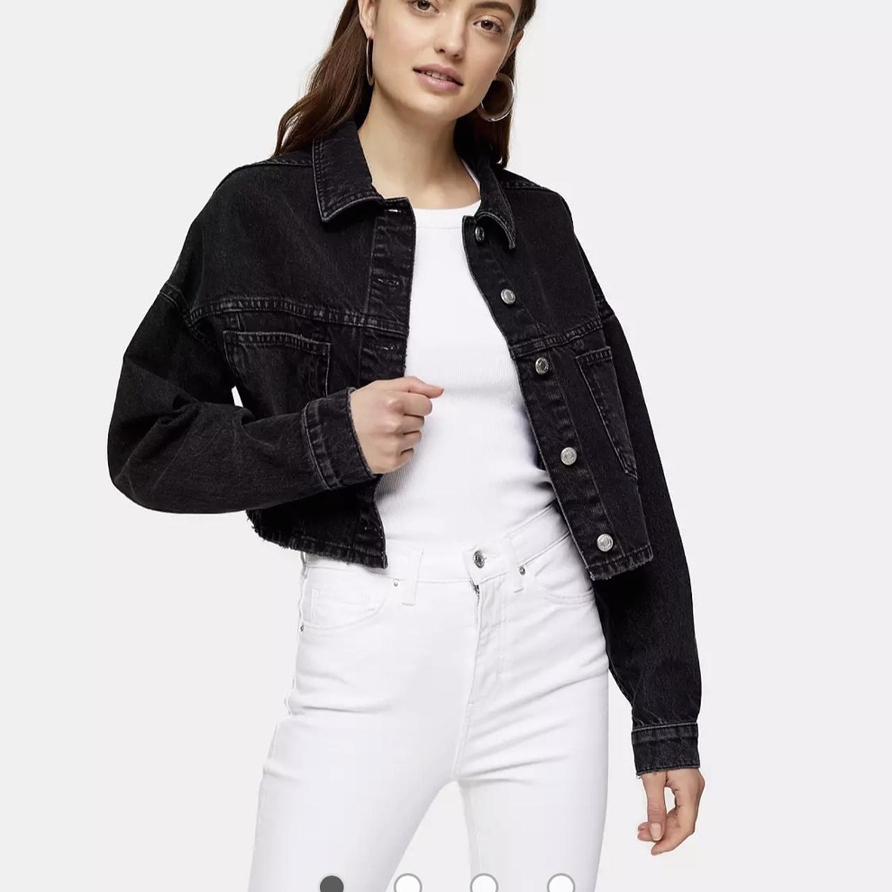 Topshop black sale jean jacket