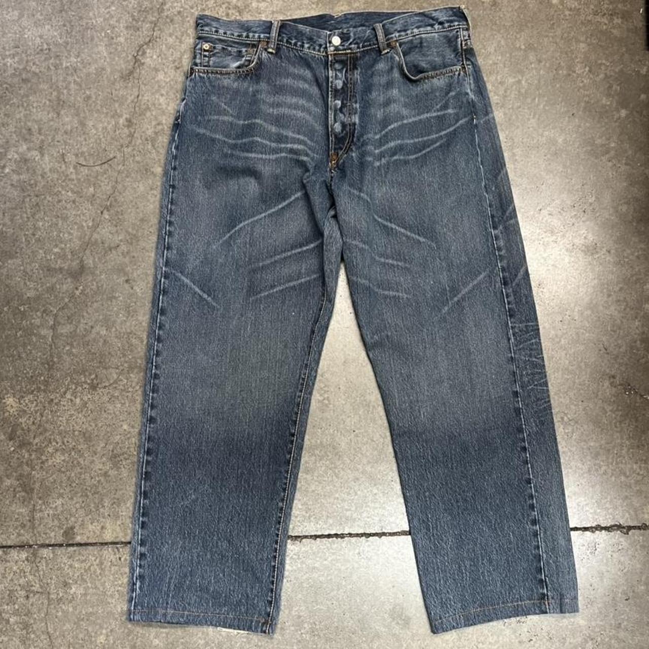 Vintage Evisu stitched/embroidered jeans size... - Depop