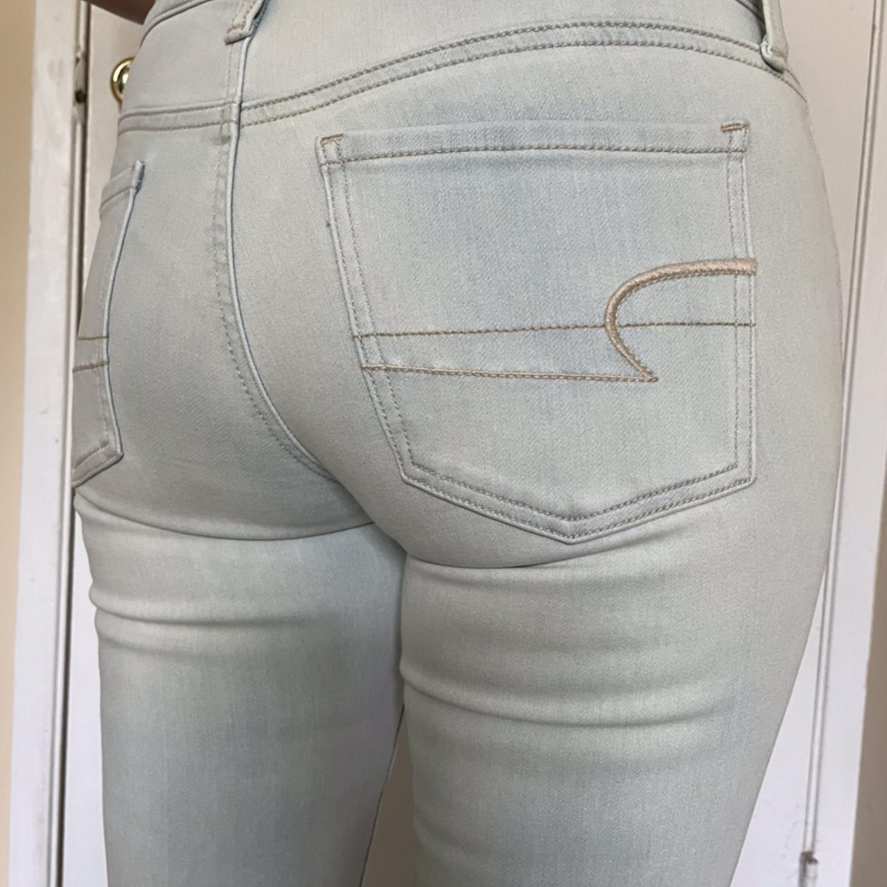 Light wash American Eagle Jegging... - Depop