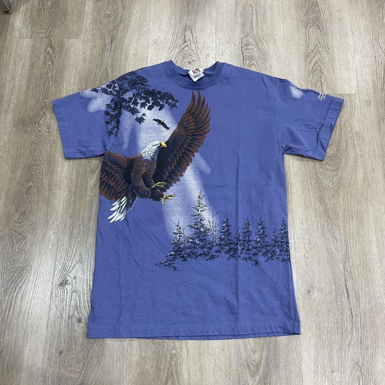 Vintage 90s All Over Print Animal Birds... - Depop